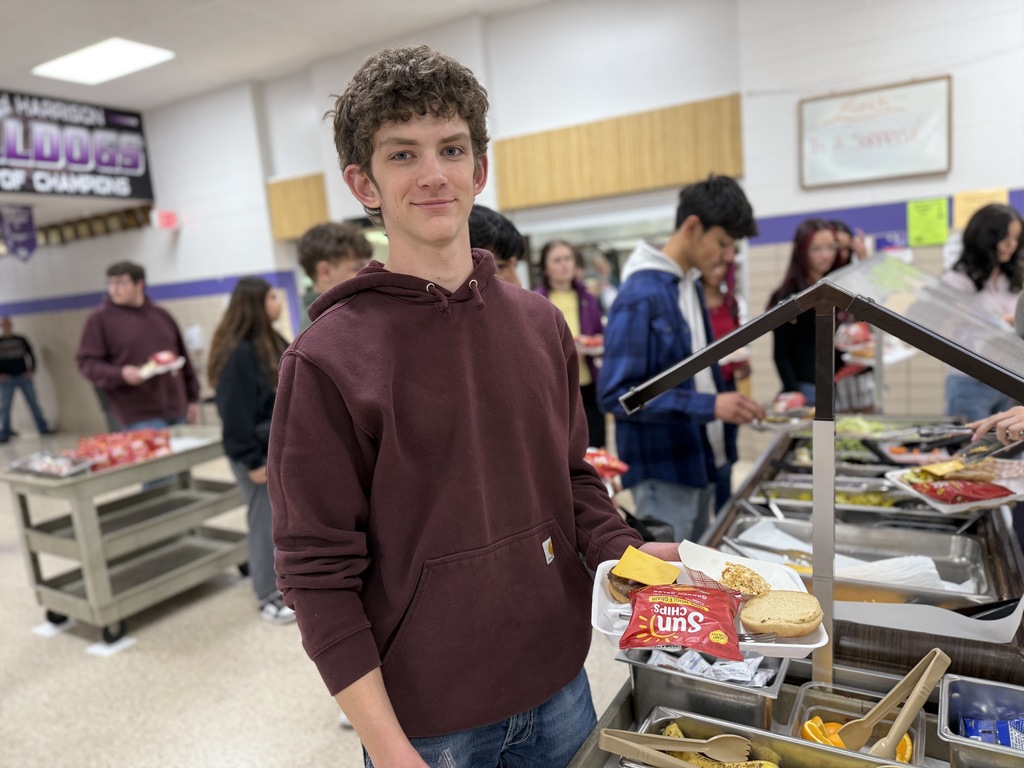 Corbin looks forward to a burger from A lunch