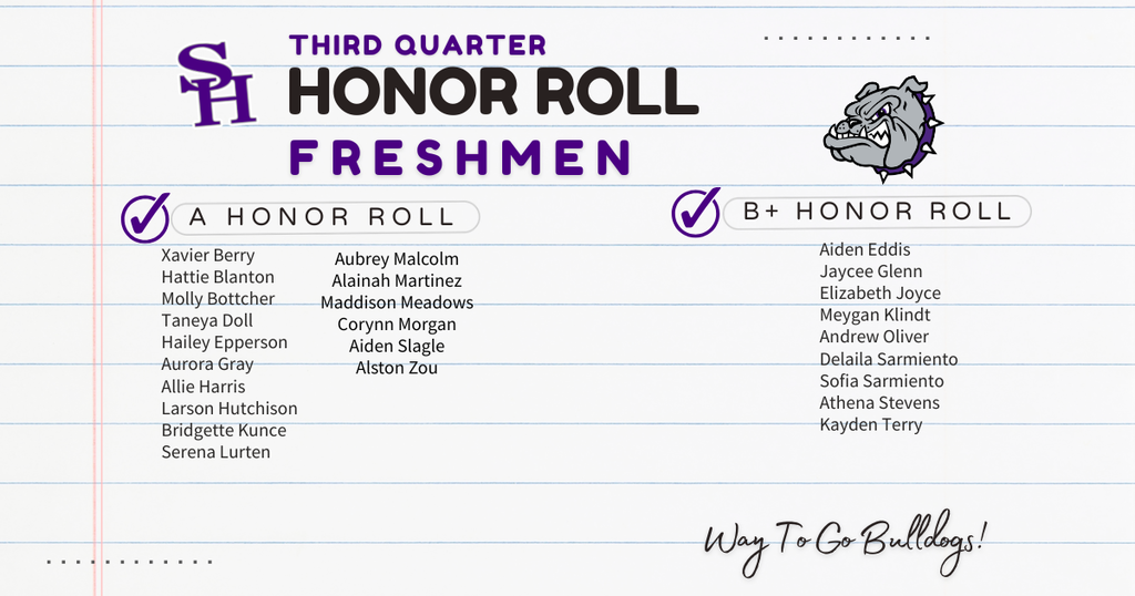 Q3 Honor Roll