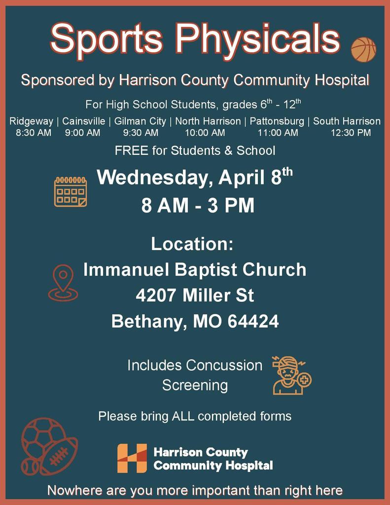 Sports Physicals 2026