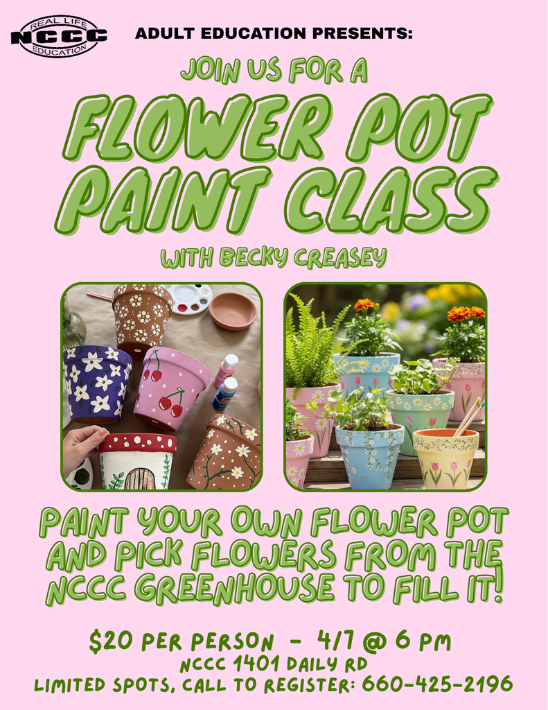 Flower Paint Class  NCCC 2026 