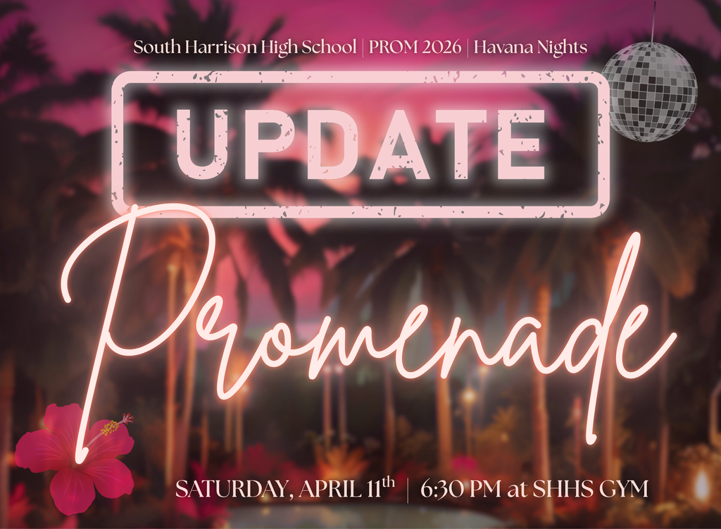 PROMENADE UPDATE location changed to the SH High School due to weather concerns. 