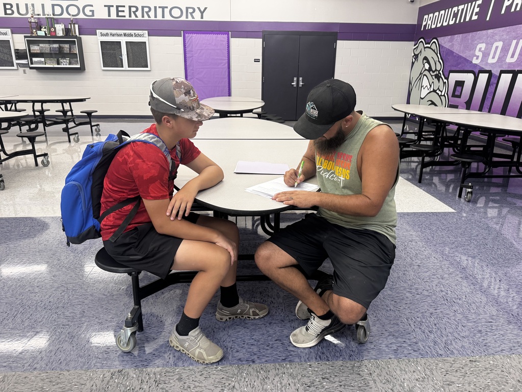 New students fill out paperwork and officially join the SHMS family