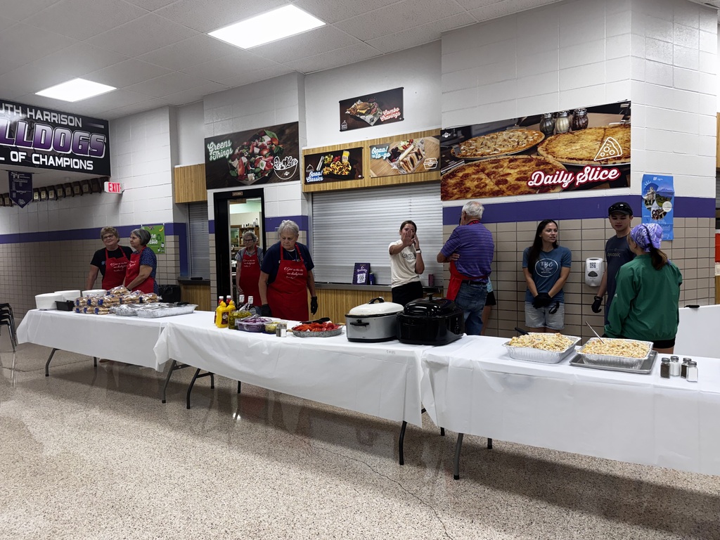 Members of the First Baptist Church prepared and served lunch for returning staff