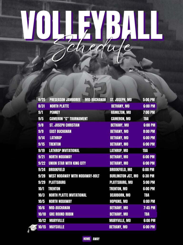 Varsity/JV Volleyball Schedule