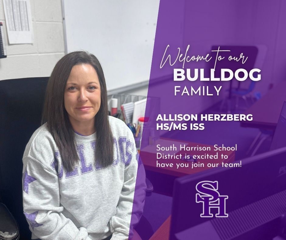 Allison Herzberg joins the South Harrison Middle School & High School teams