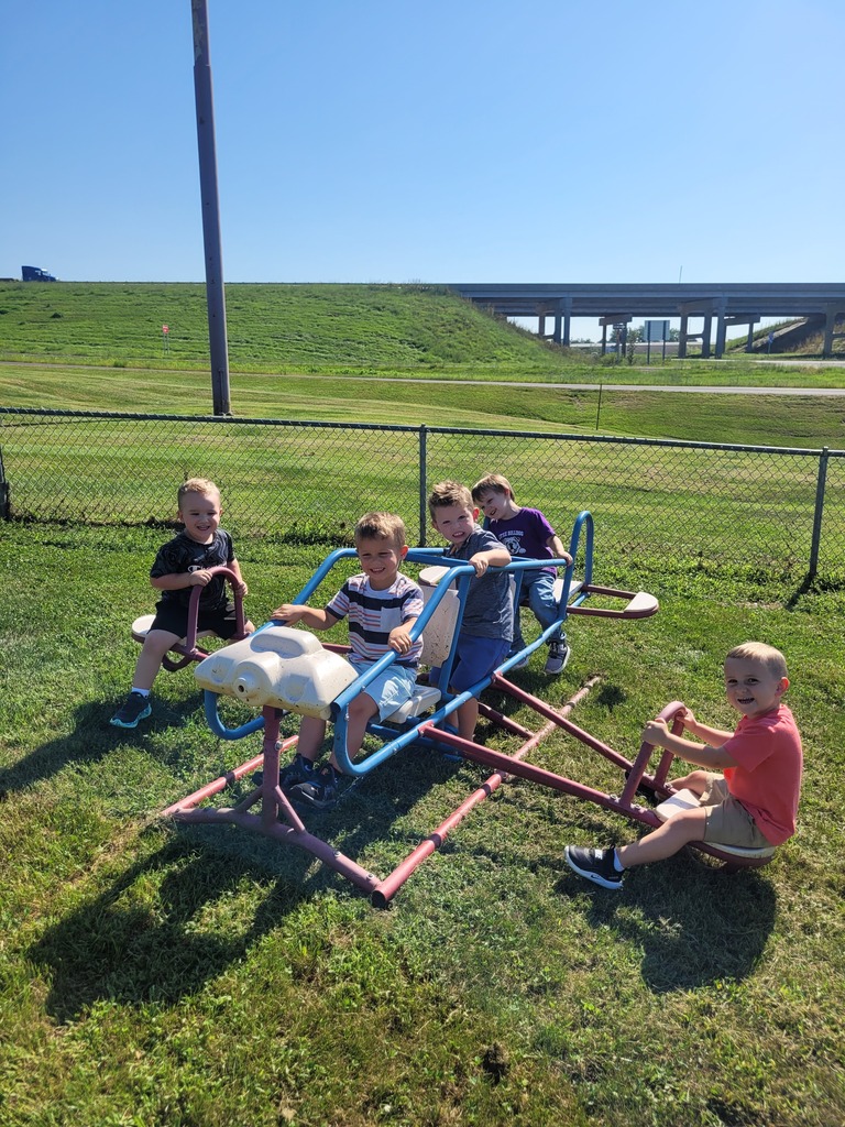 Kids having outdoor play time during school.