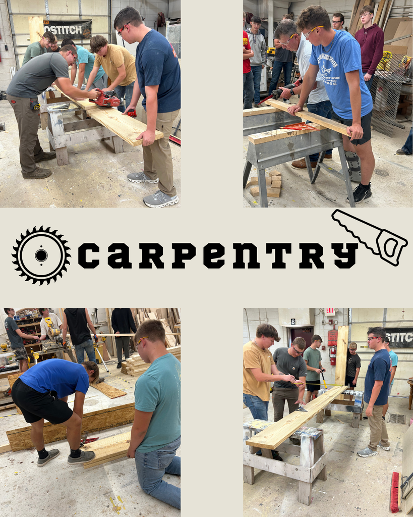 This is the Carpentry Class, learning all about safety and helping one another out!