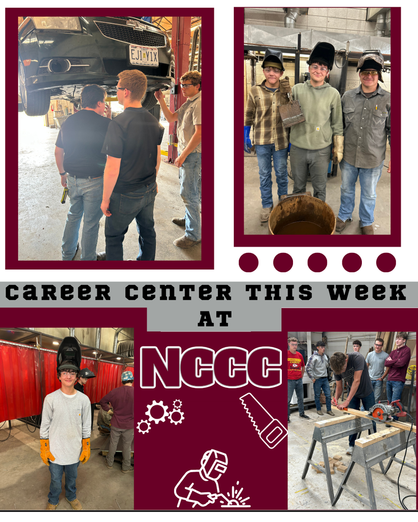 What's going on at the North Central Career Central this week!  We have many block classes that allow students to see what there future could be like.   
