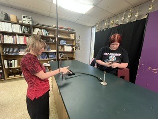 Students are doing a lab mastering the Brunsen Burner