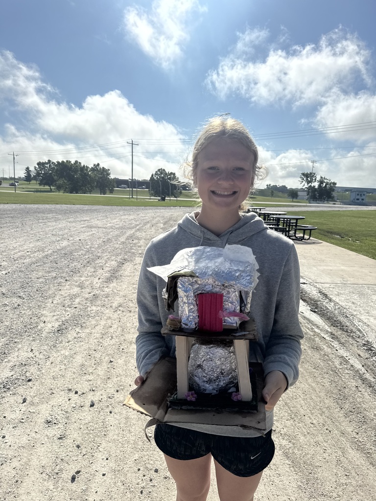 Mr. Bottcher middle school science students designed and built houses they thought could survive hurricane winds and rain. They had to think about the shape of the house, how to keep the roof on and how to protect it from wind and rain. They tested them with a leaf blower and watering cans!
