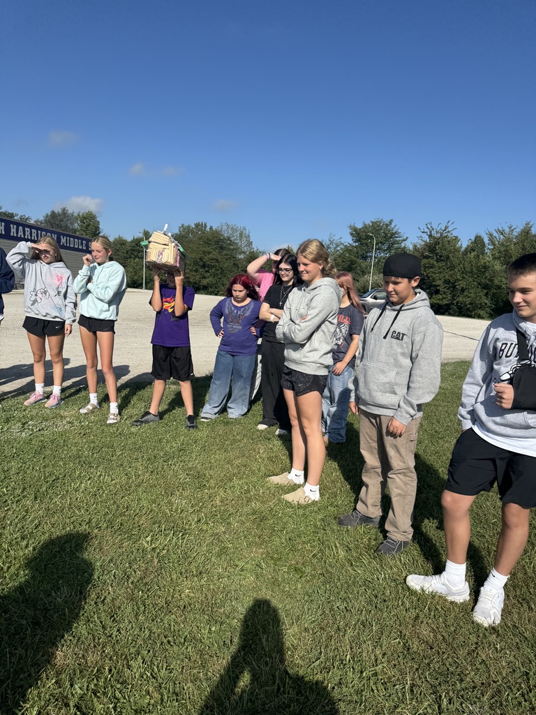 Mr. Bottcher middle school science students designed and built houses they thought could survive hurricane winds and rain. They has to think about the shape of the house, how to keep the roof on and how to protect it from wind and rain. They tested them with a leaf blower and watering cans!