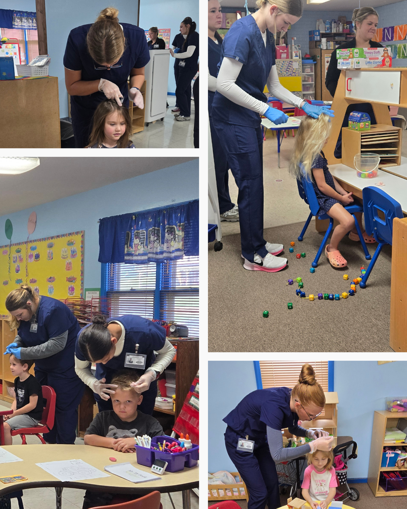 Health Occupation students are learning how to perform lice checks!