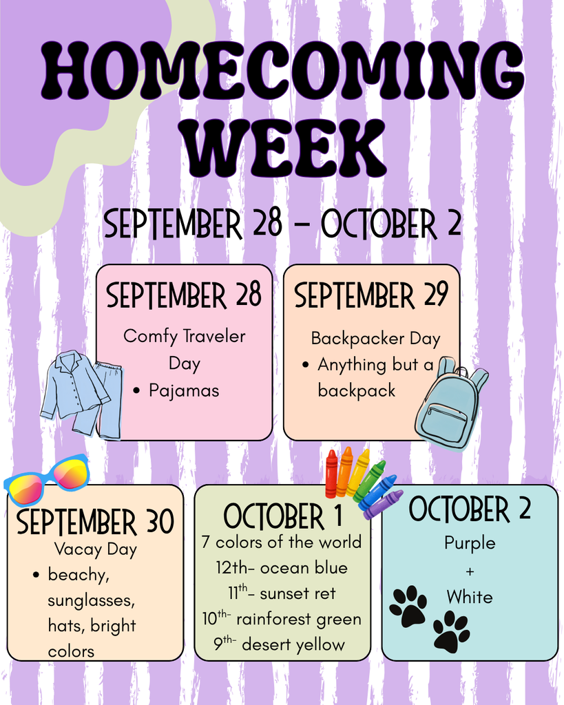 Homecoming Dress up days