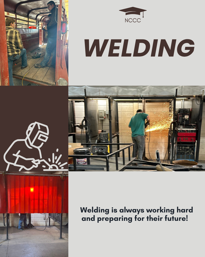 Welding is always working hard and preparing for their future!