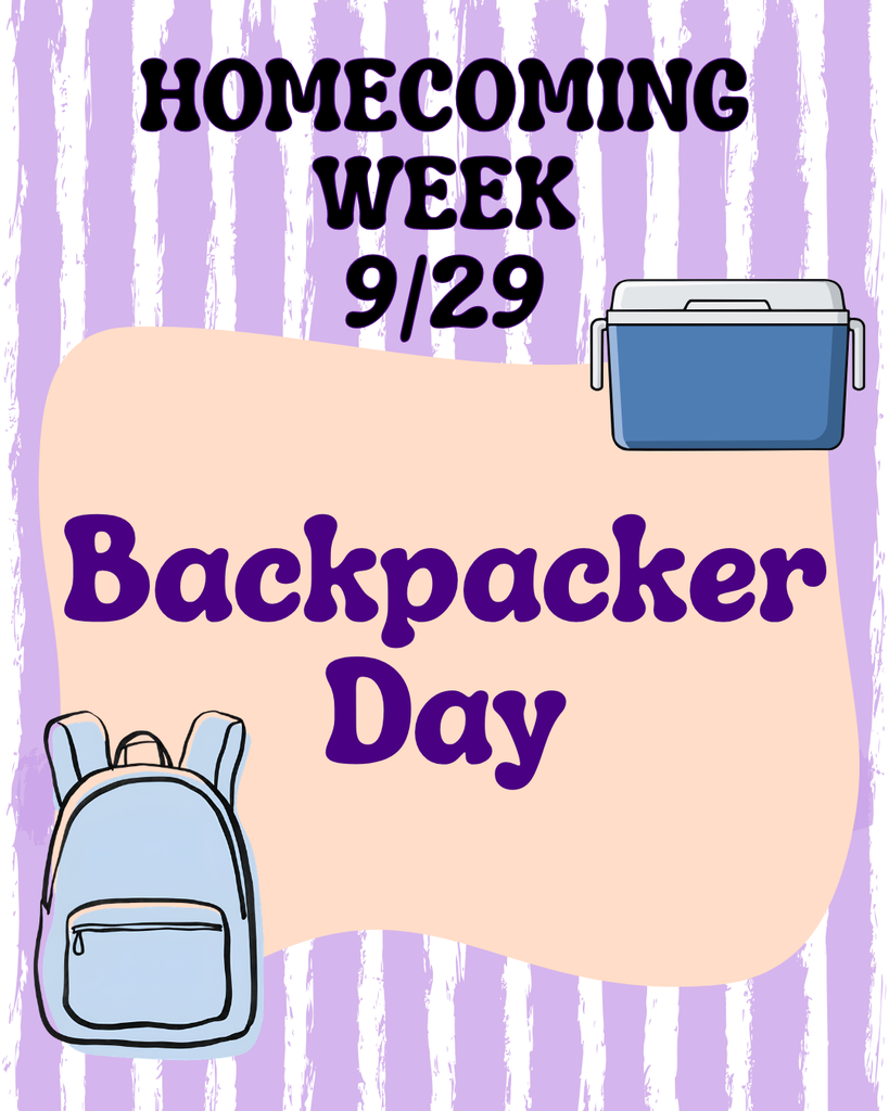 Tuesday: backpacker day