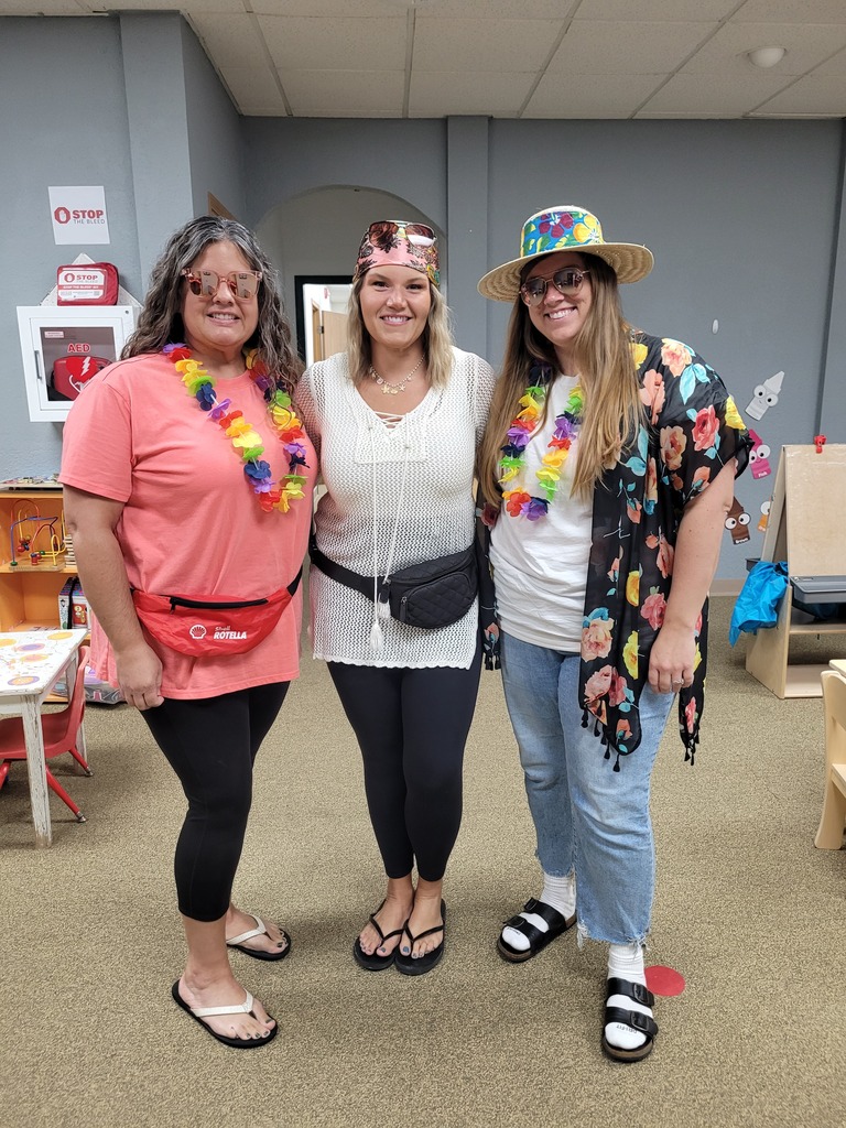 teachers in vacation outfits