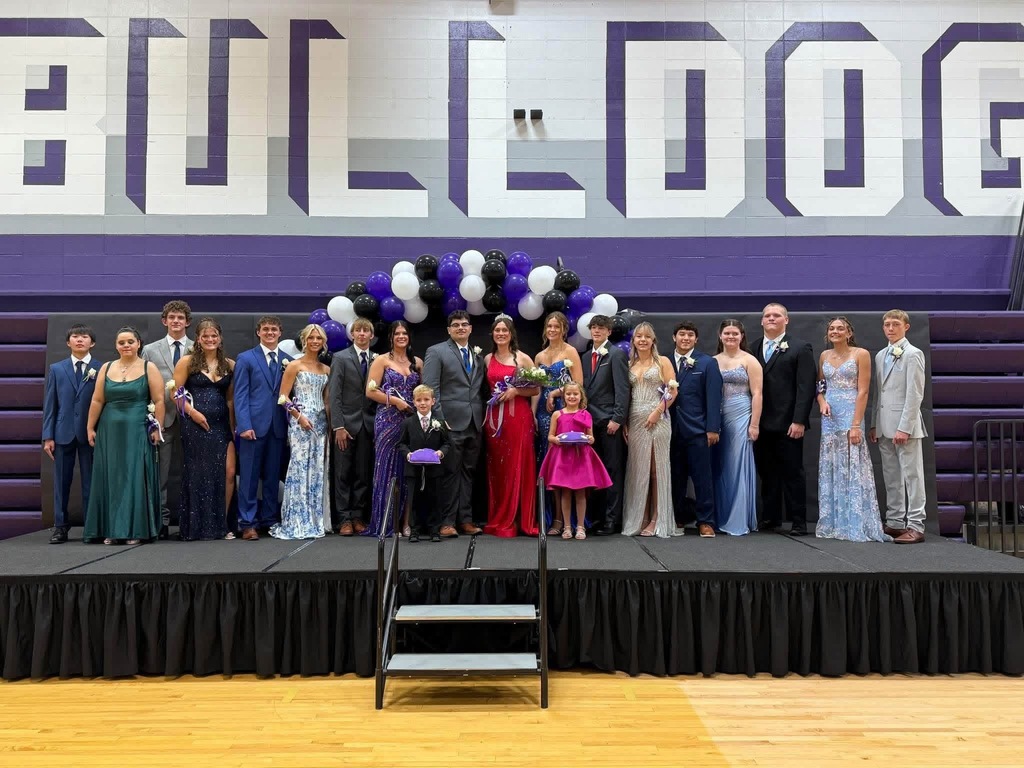 2026 Homecoming Court on stage