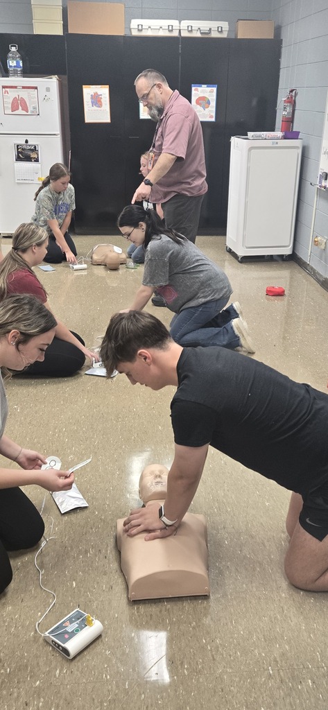 Using a AED on adult.