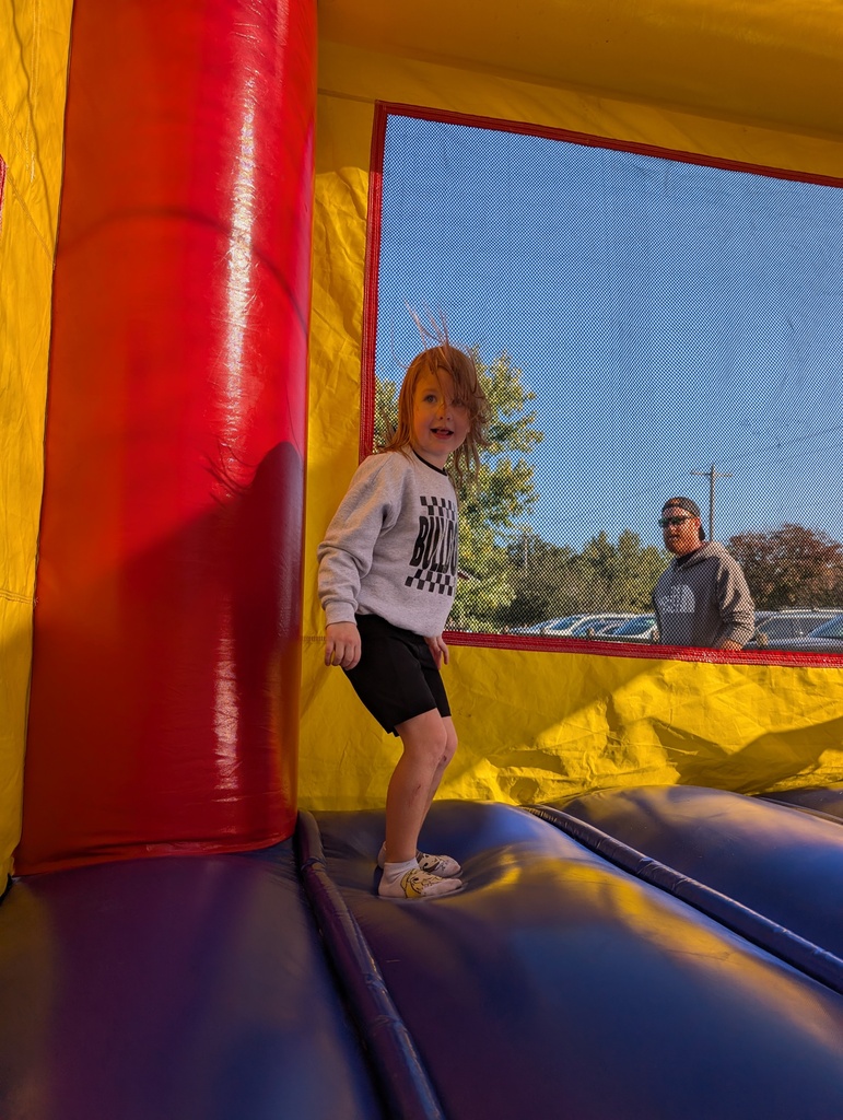 bounce house girl jumping