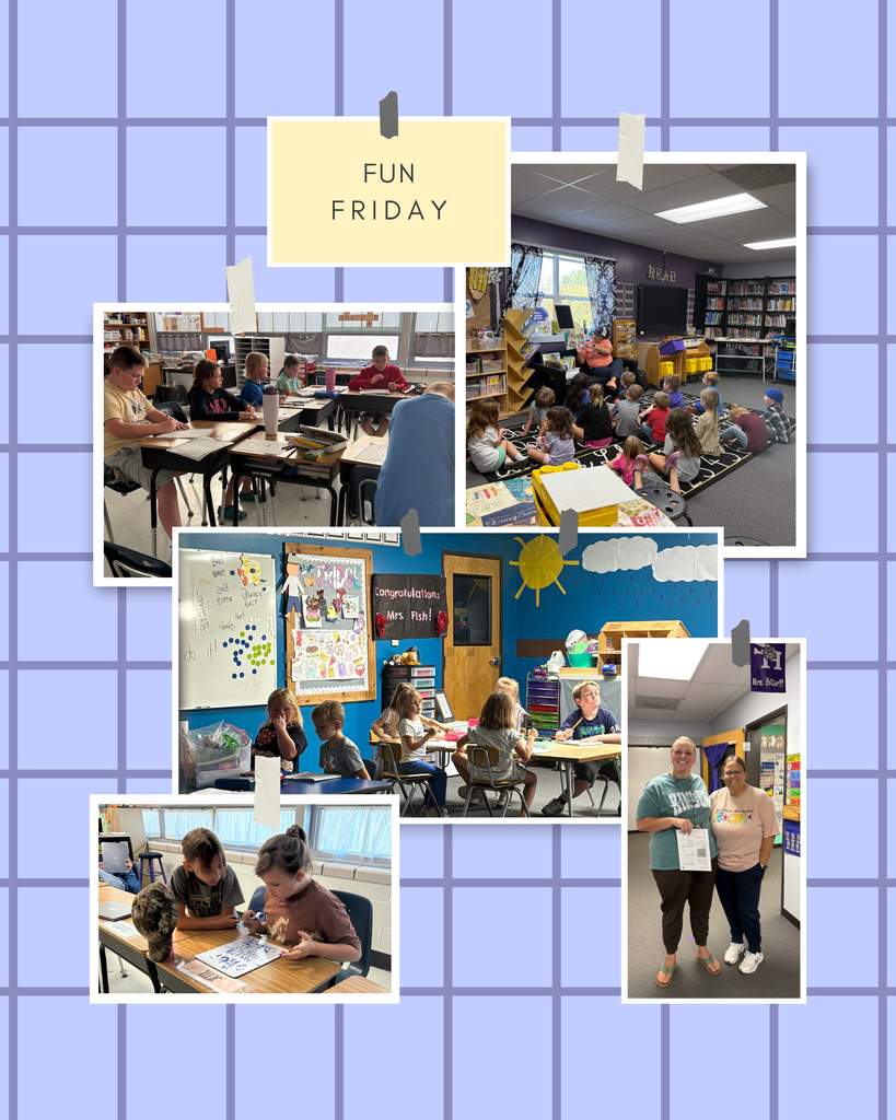 Fun Friday photo collage of students in the classroom