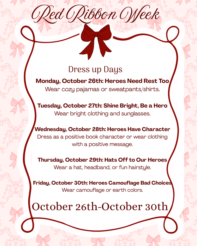 The Red Ribbon dress up days for South Harrison