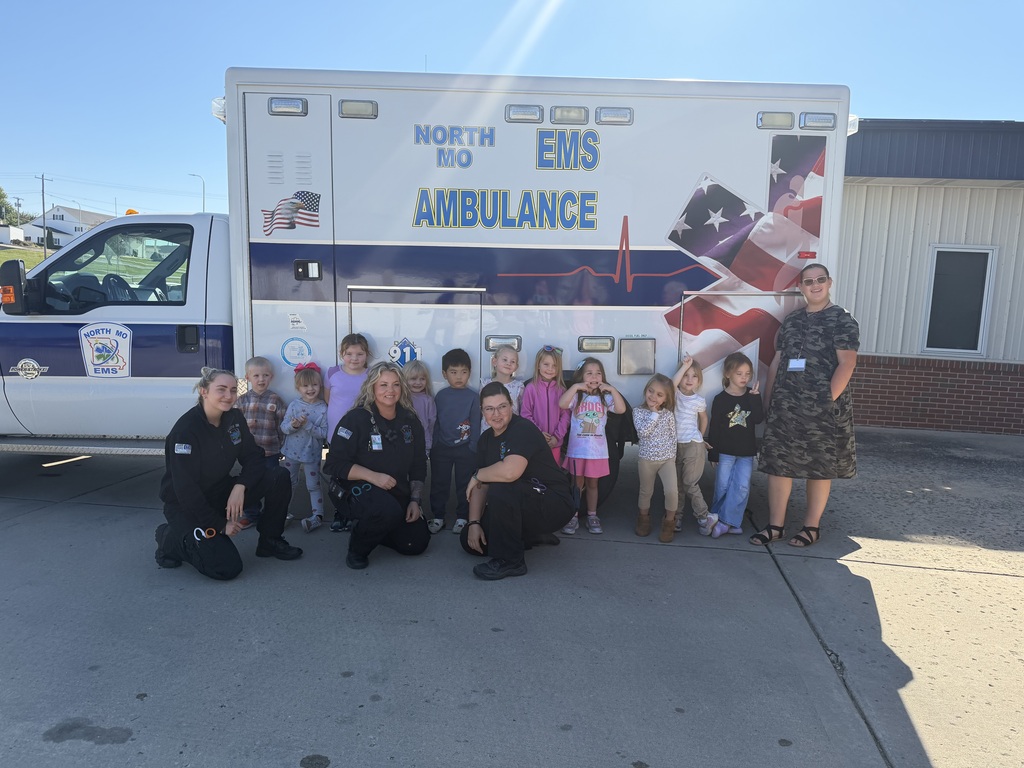 kids outside ambulance