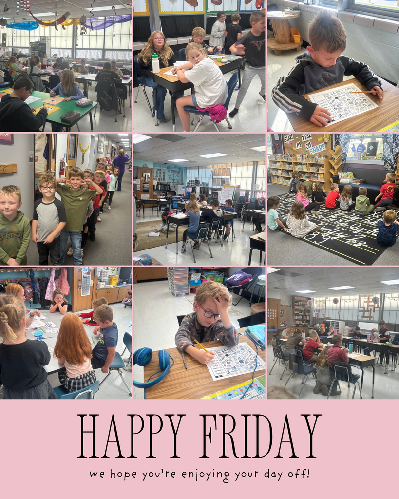 photo collage of fun friday and pictures through the week