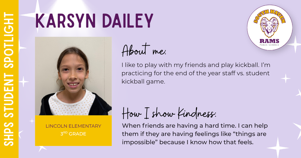 Student Spotlight - Karsyn Dailey