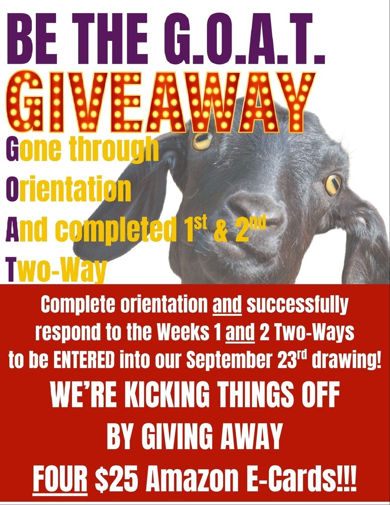 GOAT Giveaway