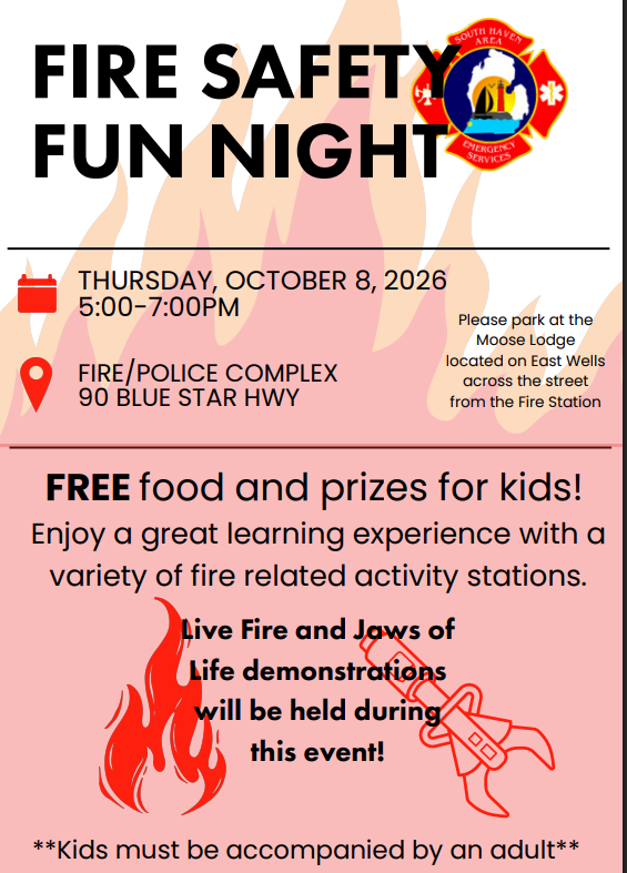 Fire safety fun night