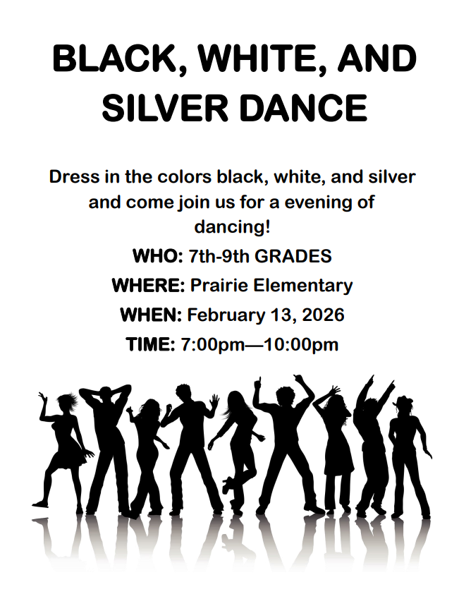 Prairie Elementary Dance Flyer 