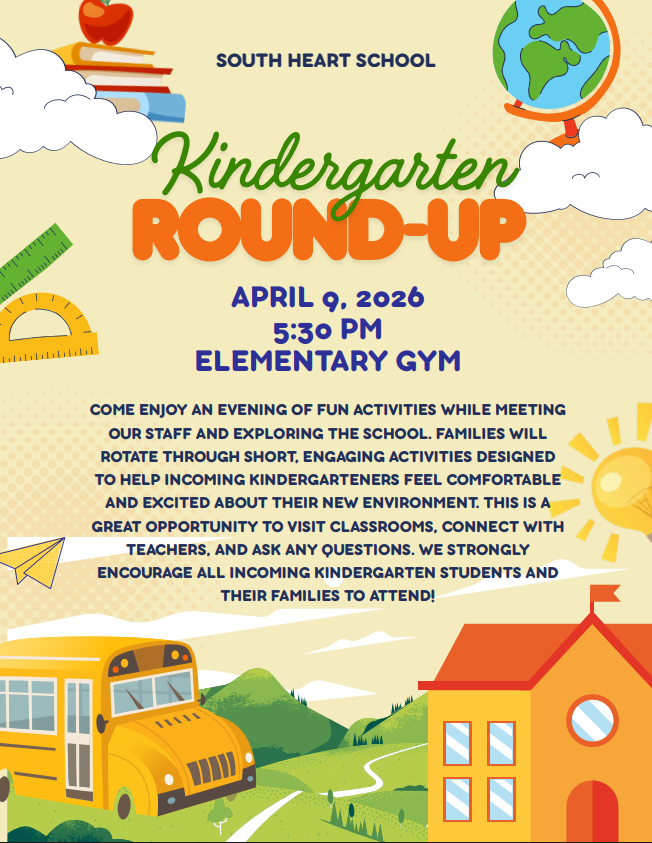 Kindergarten Round-Up 2026 Flyer