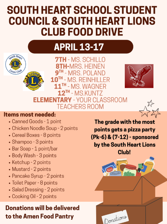 Spring Food Drive Flyer