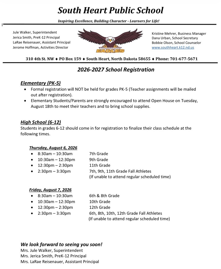registration times