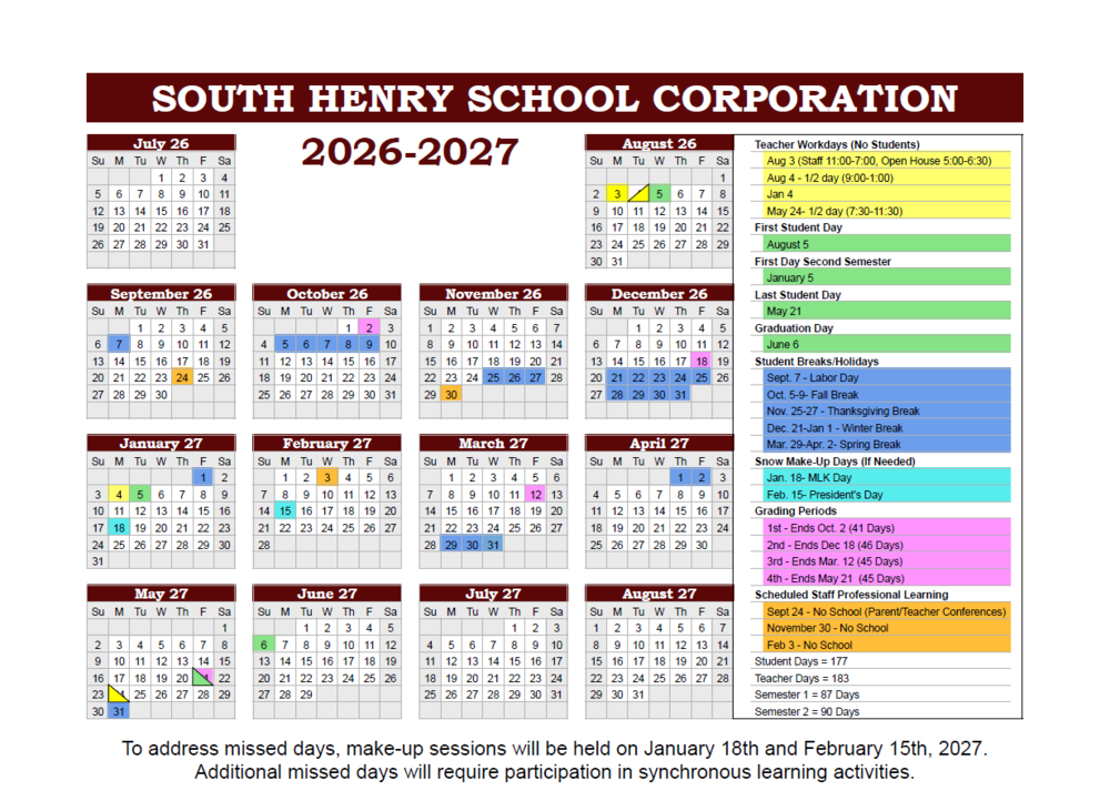 2026-2027 Calendar