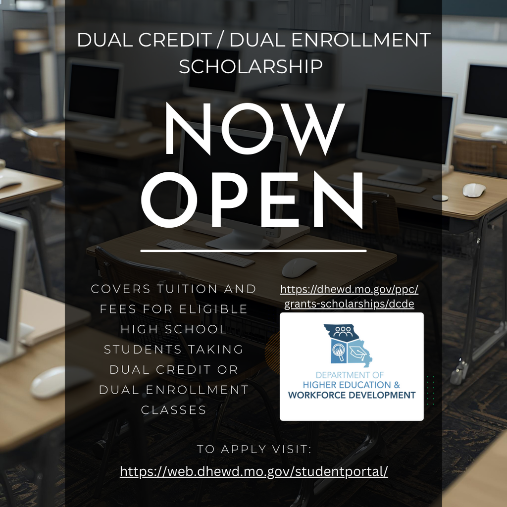 Dual Credit Dual Enrollment Scholarship Announcement
