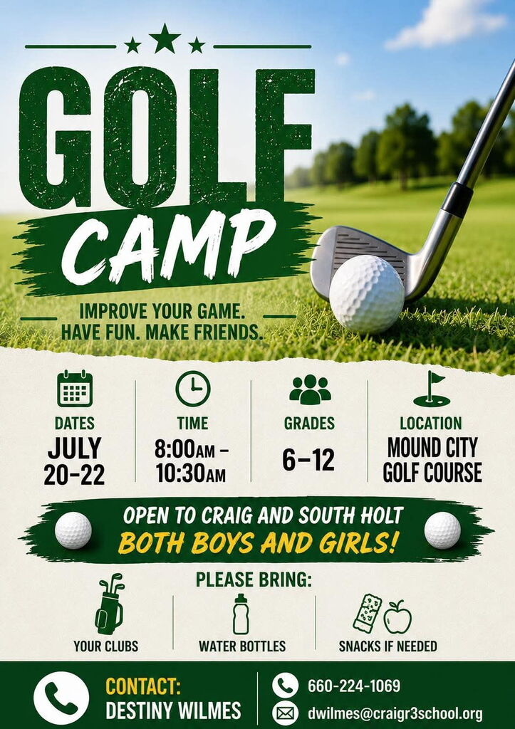 golf camp information 