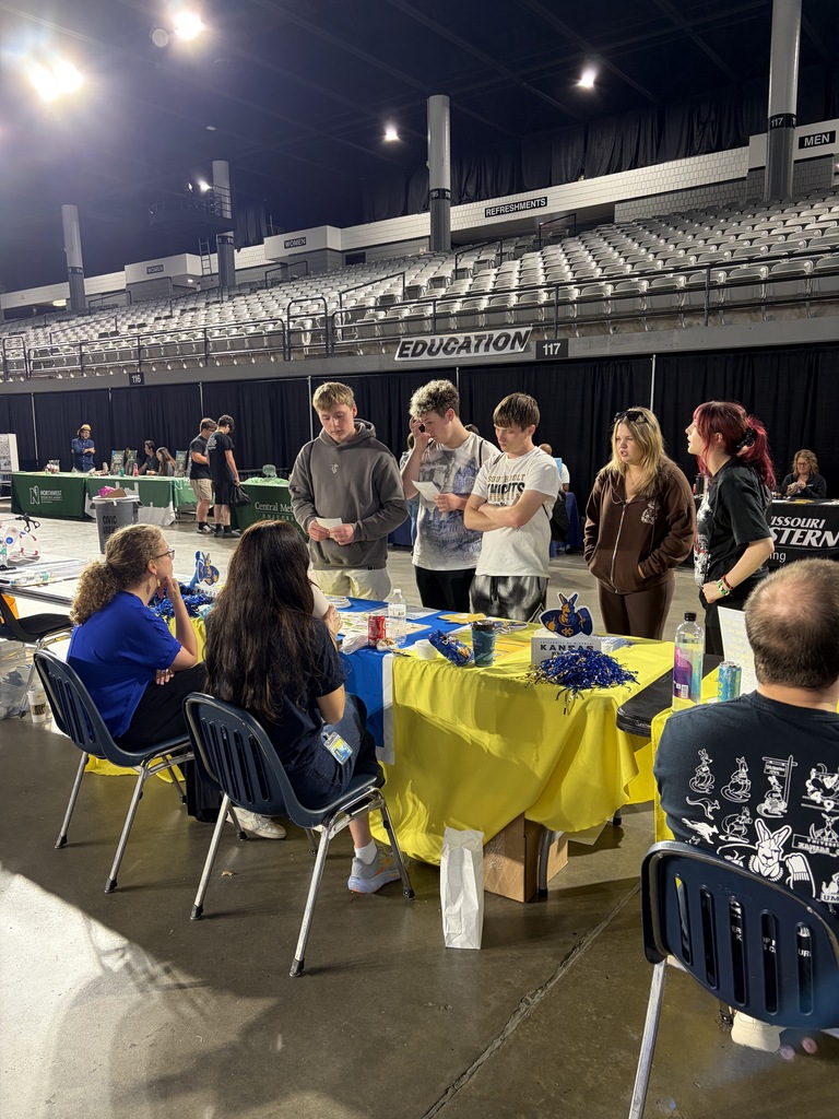 students at career fair