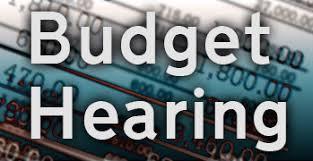Budget Hearing  words