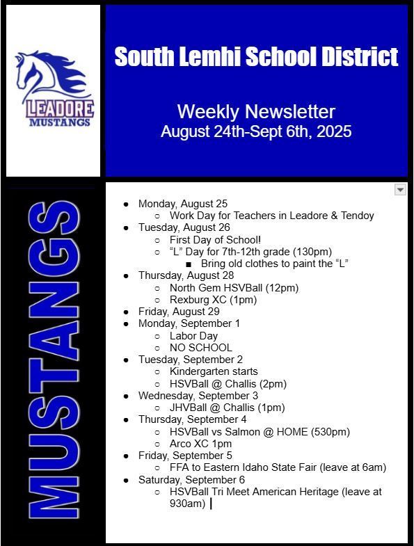 24 August Newsletter