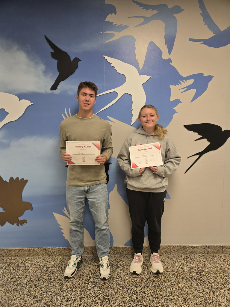 Liberty and Brody Students of the month for September
