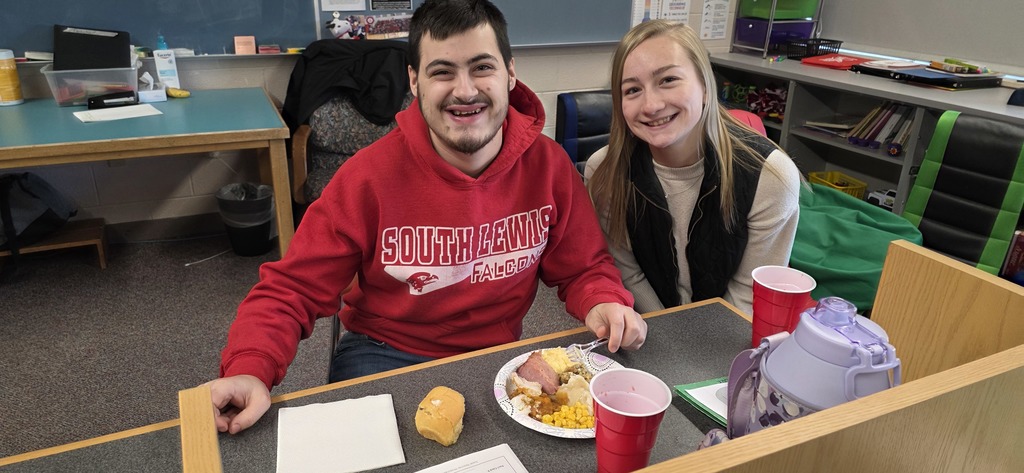 HS Student with meal