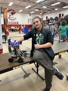 David with robot