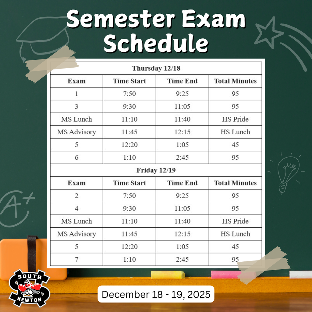 exam schedule