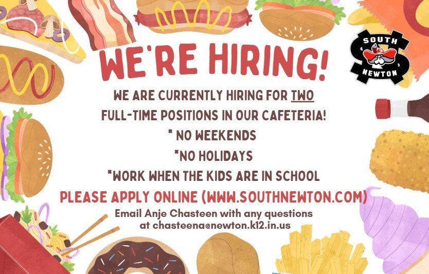 hiring cafeteria staff
