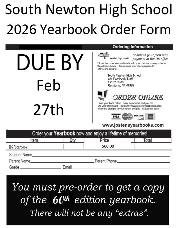 yearbook order form