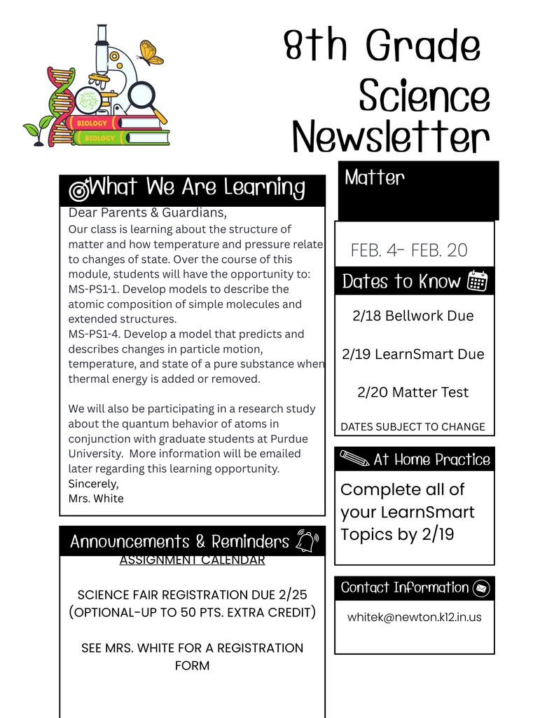 science newsletter
