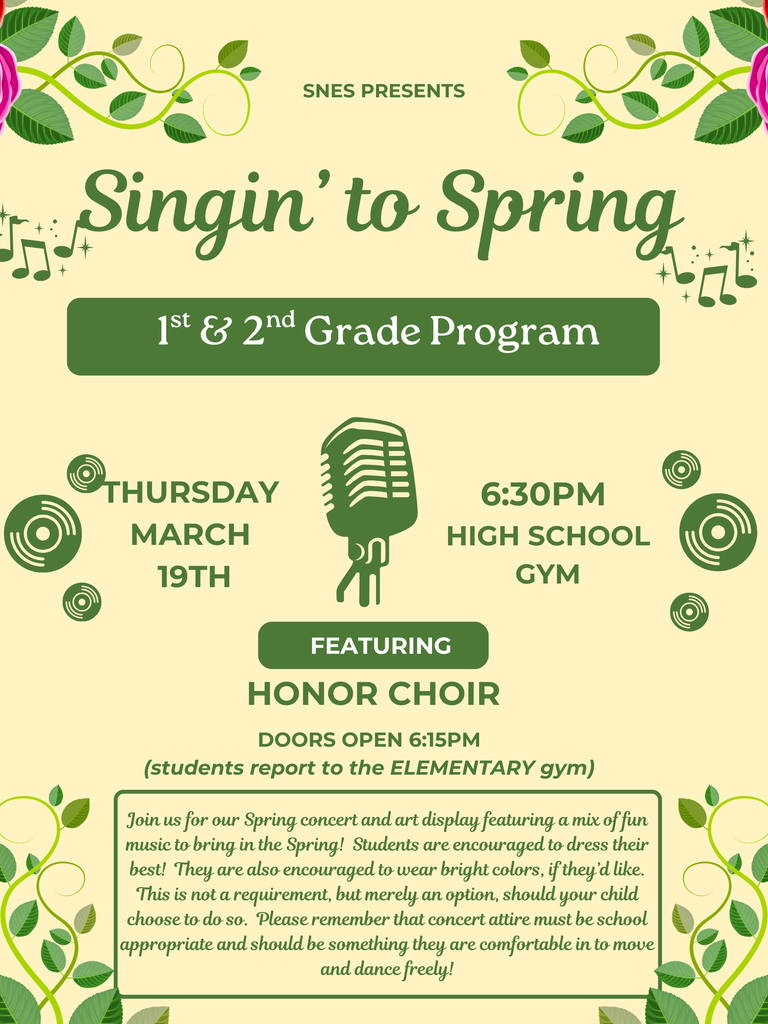 Spring Art Show and Band/Choir Concert