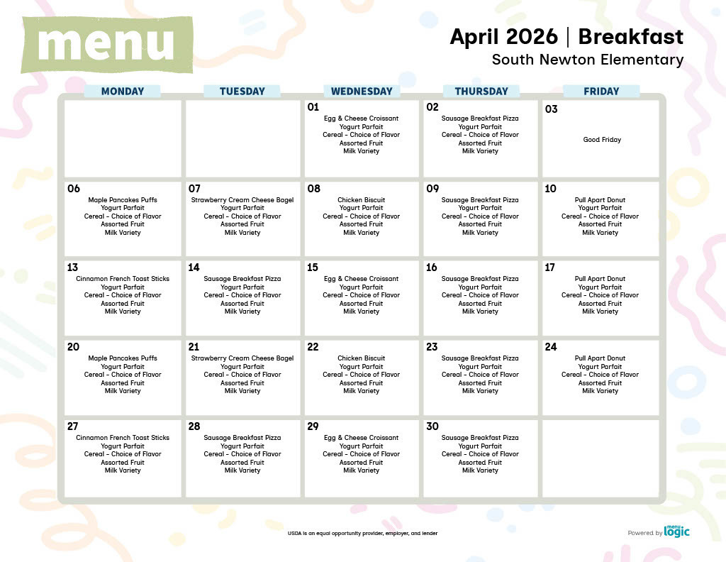 April Menu