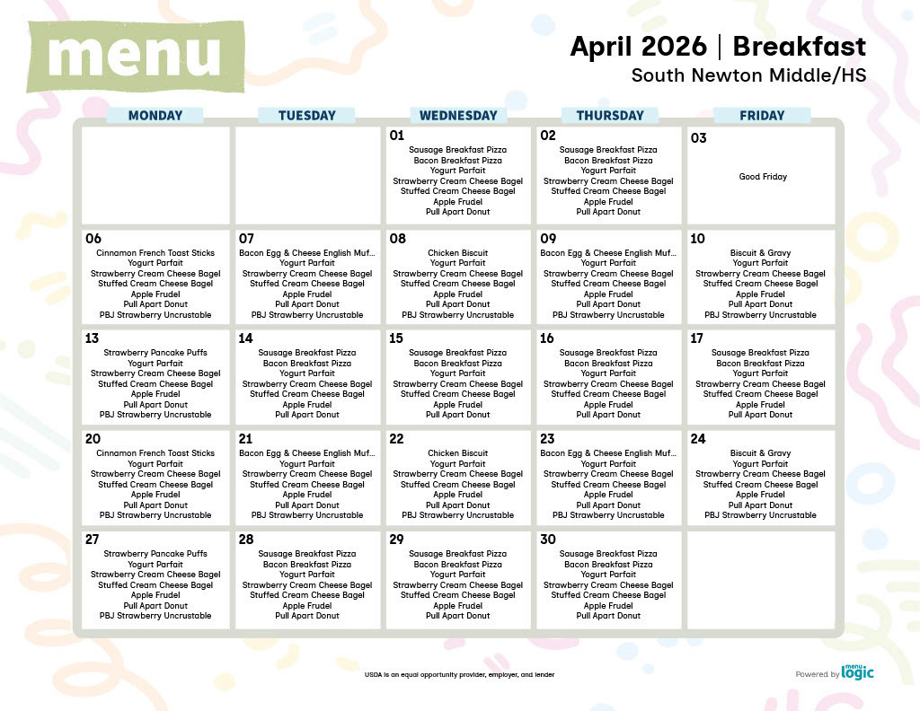 April Menu